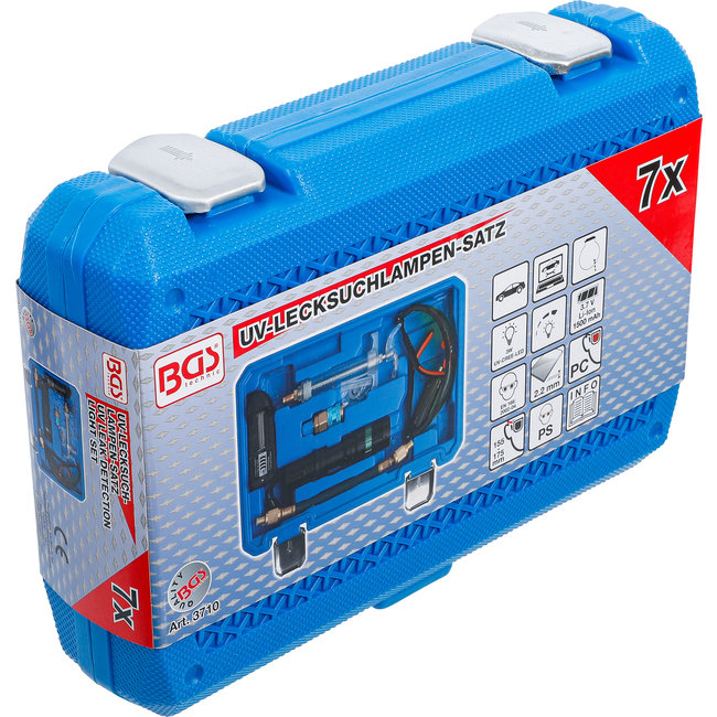 BGS UV-lekdetectielamp met toebehoren