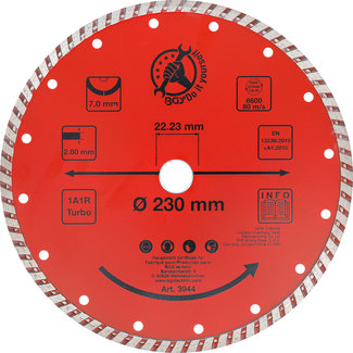 BGS Do it yourself Turbo-doorslijpschijf Ø 230 mm