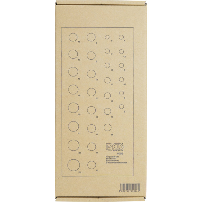 BGS Dopsleutelset twaalfkant 1/4" en 1/2" 29 delig