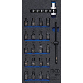 BGS technic Carterplug-/oliefiltersleutel set 22 delig