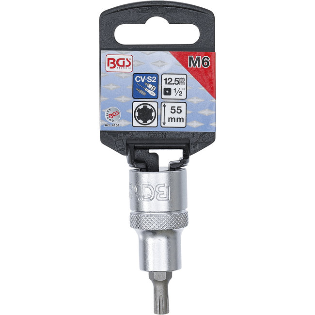 BGS Dopsleutelbit 1/2" wigprofiel (voor RIBE) M6