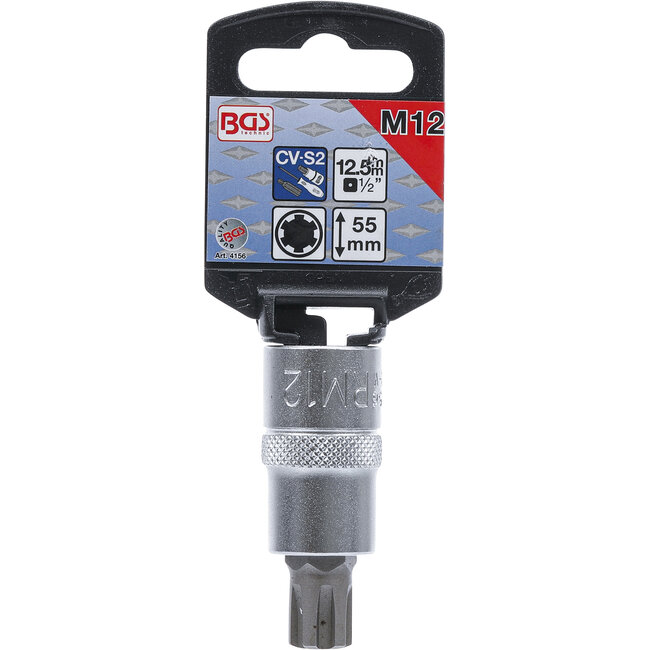BGS Dopsleutelbit 1/2" wigprofiel (voor RIBE) M12
