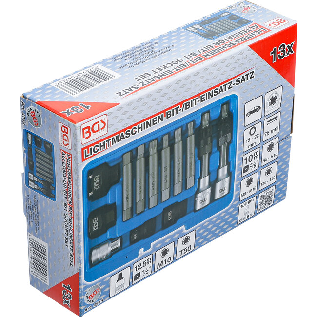 BGS Dynamo bit-/dopsleutelset 1/2" 13 delig