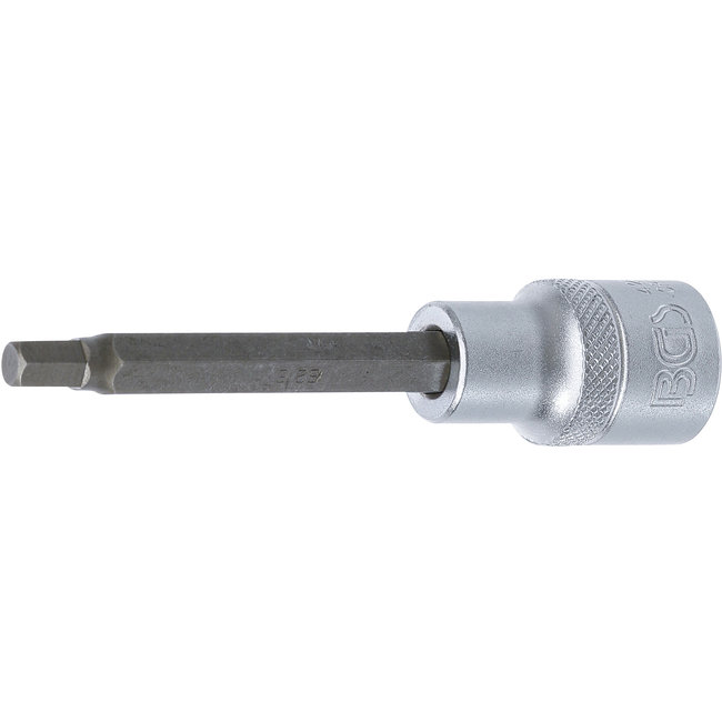 BGS Dopsleutelbit lengte 100 mm 1/2" INBUS 6 mm