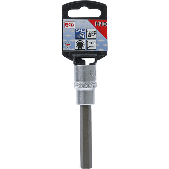 BGS Dopsleutelbit lengte 100 mm 1/2" INBUS 10 mm