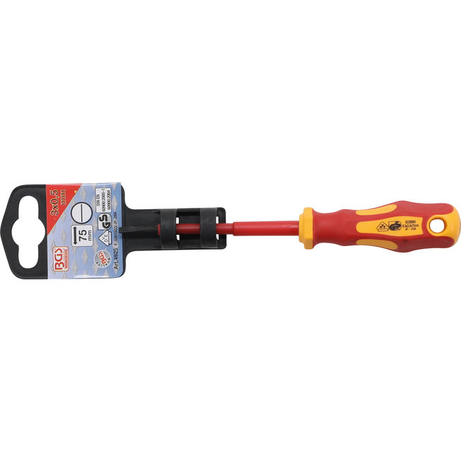 BGS VDE schroevendraaier sleuf 3 x 75 mm