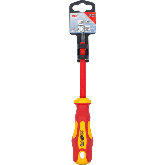 BGS VDE schroevendraaier kruiskop PH2 x 100 mm