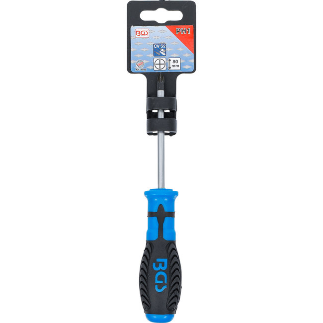 BGS Schroevendraaier kruiskop PH1 x 80 mm