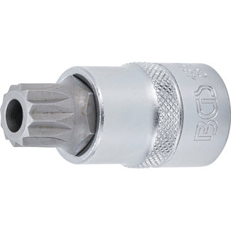 BGS technic Dopsleutelbit 1/2" veeltand (voor XZN) met boring M16
