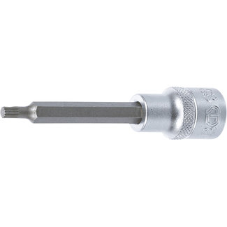BGS Dopsleutelbit lengte 100 mm 1/2" veeltand (voor XZN) M5