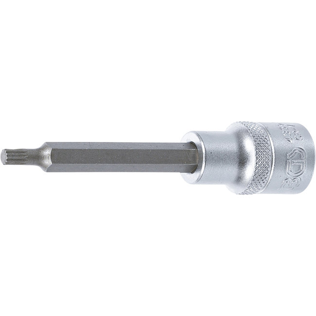 BGS Dopsleutelbit lengte 100 mm 1/2" veeltand (voor XZN) M5