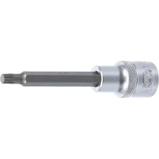 BGS technic Dopsleutelbit lengte 100 mm 1/2" veeltand (voor XZN) M6