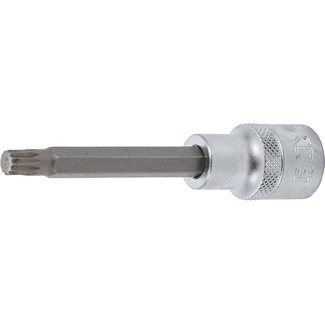 BGS technic Dopsleutelbit lengte 100 mm 1/2" veeltand (voor XZN) M8