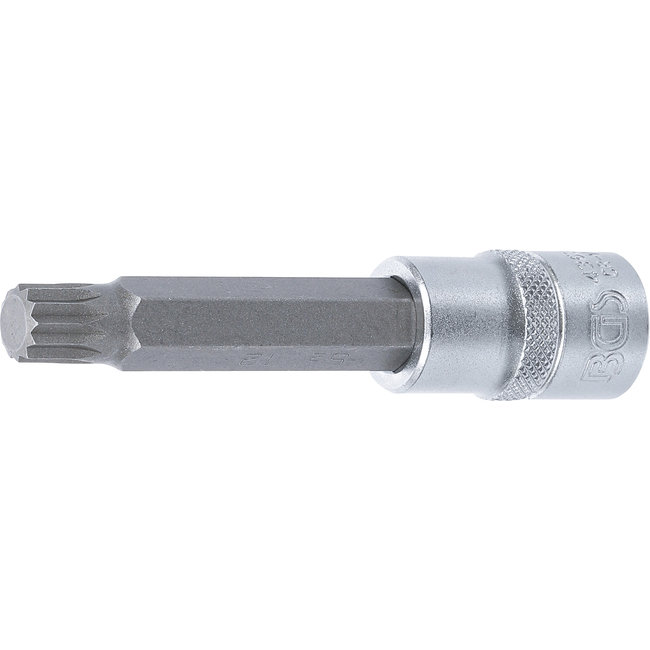 BGS Dopsleutelbit lengte 100 mm 1/2" veeltand (voor XZN) M12