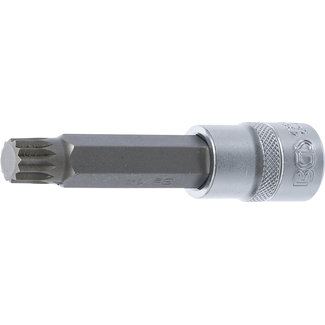 BGS technic Dopsleutelbit lengte 100 mm 1/2" veeltand (voor XZN) M14