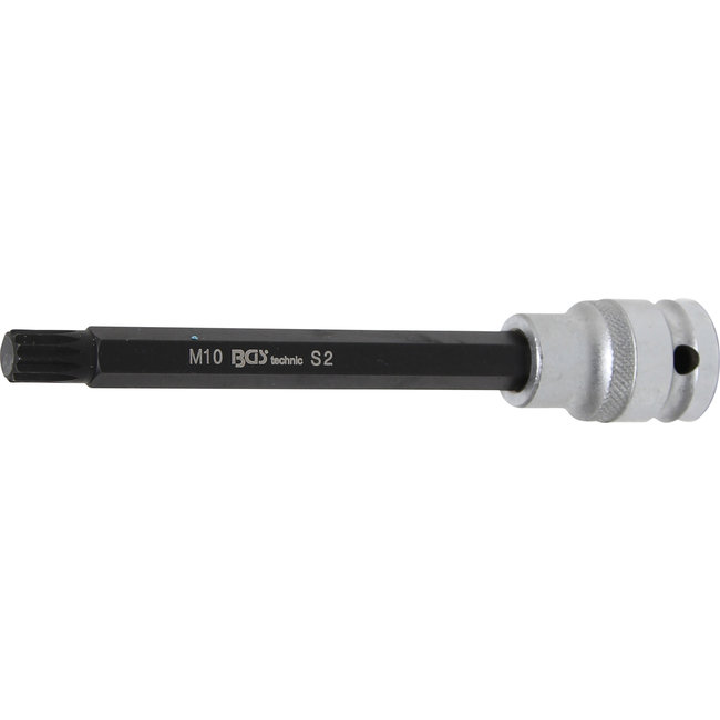 BGS Dopsleutelbit lengte 140 mm 1/2" veeltand (voor XZN) M10