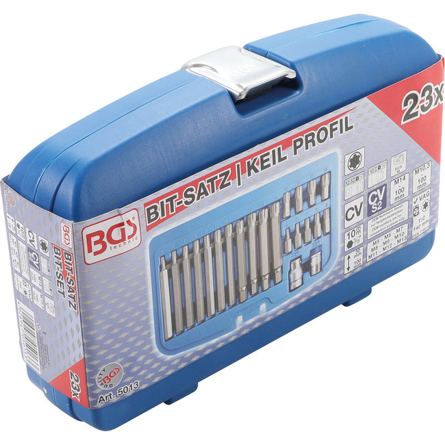 BGS Bitset 3/8" wigprofiel (voor RIBE) 22 delig