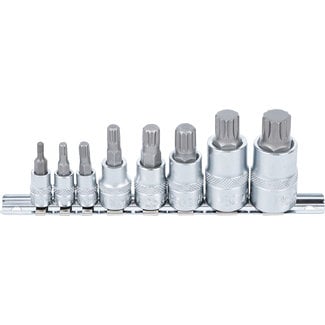 BGS technic Dopsleutelbitset - veeltand (voor XZN) - M4 t/m M16 - 8 delig