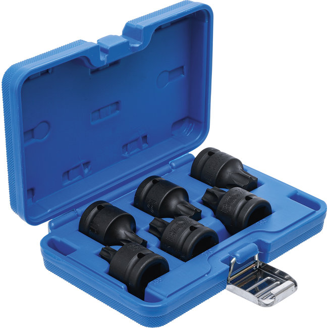 BGS Kracht dopsleutelbitset 3/4" Torx T55 - T100 6 delig