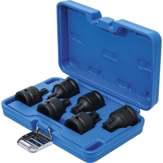 BGS Kracht dopsleutelbitset 3/4" Torx T55 - T100 6 delig