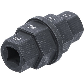 BGS technic Motorfiets dopsleutel 3/8" 17 - 19 - 22 - 24 mm