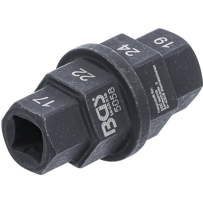 BGS Motorfiets dopsleutel 3/8" 17 - 19 - 22 - 24 mm