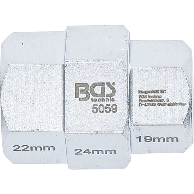 BGS Motorfiets dopsleutel 19 - 22 - 24 mm