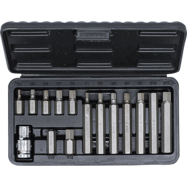 BGS Bitset 10 mm (3/8") zeskant 15 delig