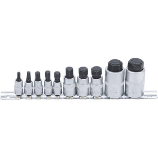 BGS technic Dopsleutelbitset extra kort INBUS 4 - 19 mm 10 delig