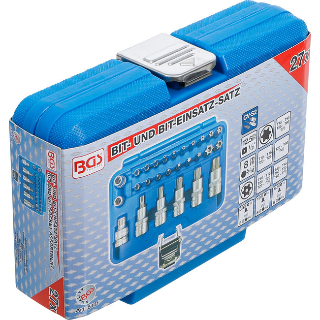 BGS Dopsleutelbit- en dopsleutelset 1/2" Torx 27 delig