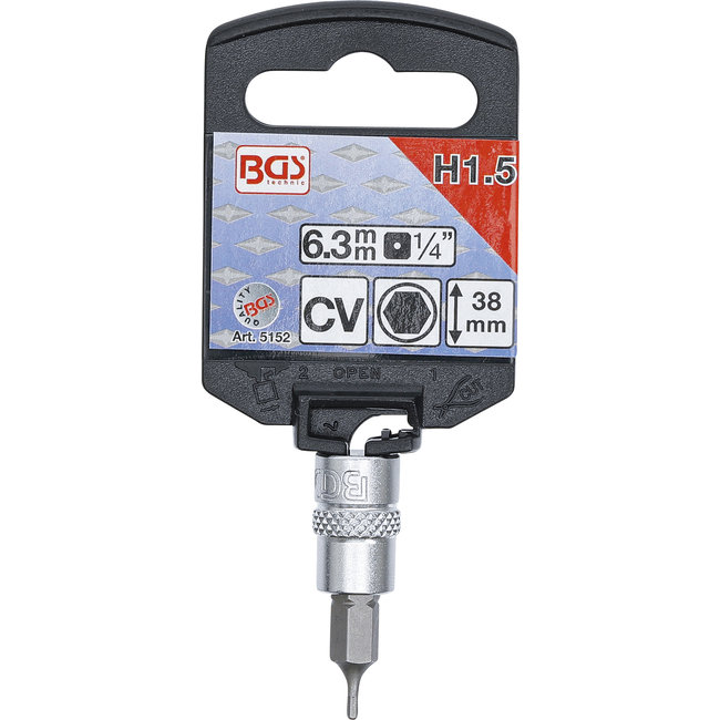 BGS Dopsleutelbit 1/4" INBUS 1,5 mm