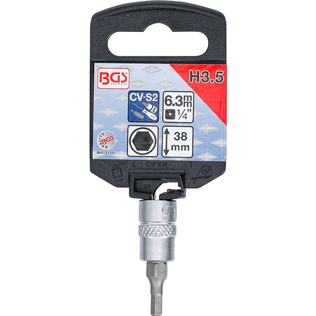 BGS Dopsleutelbit 1/4" INBUS 3,5 mm