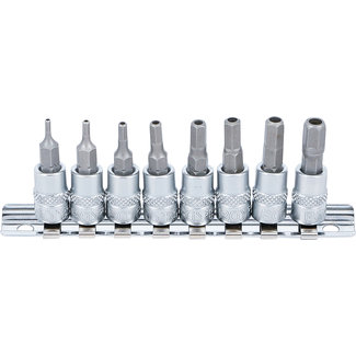 BGS technic Dopsleutelbitset 1/4" binnenzeskant met boring 2 - 7 mm 8 delig