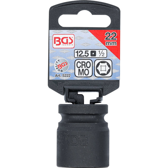 BGS Kracht dopsleuteldop zeskant 1/2" 22 mm