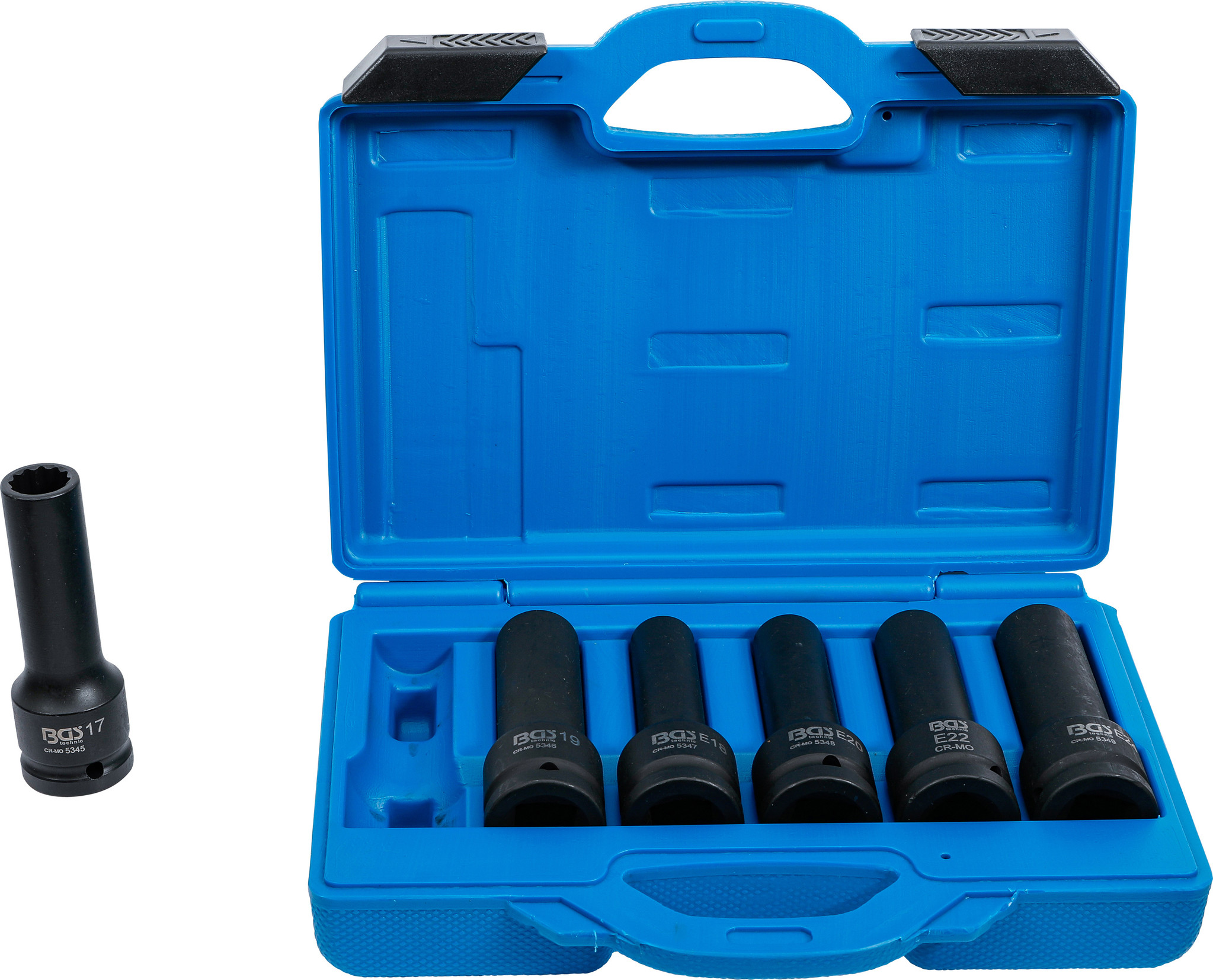 KS Tools 515.0210 3/4 Dopsleutelset, zeskant, kracht, 8-dlg, 24-38mm