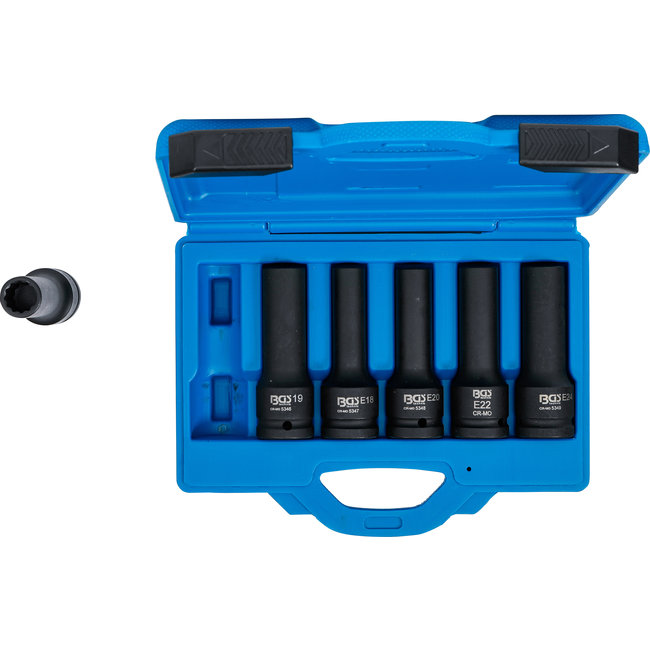 BGS Kracht doppenset E-profiel, twaalfkant 3/4" 6 delig