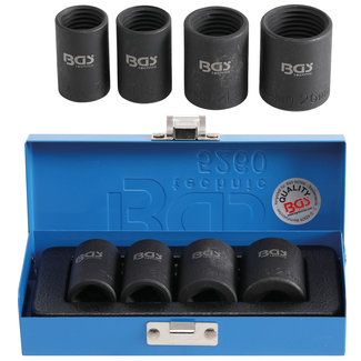 BGS technic Spiraalprofiel-doppenset / schroefuitdraaier 1/2" 17 - 26 mm, 4 delig