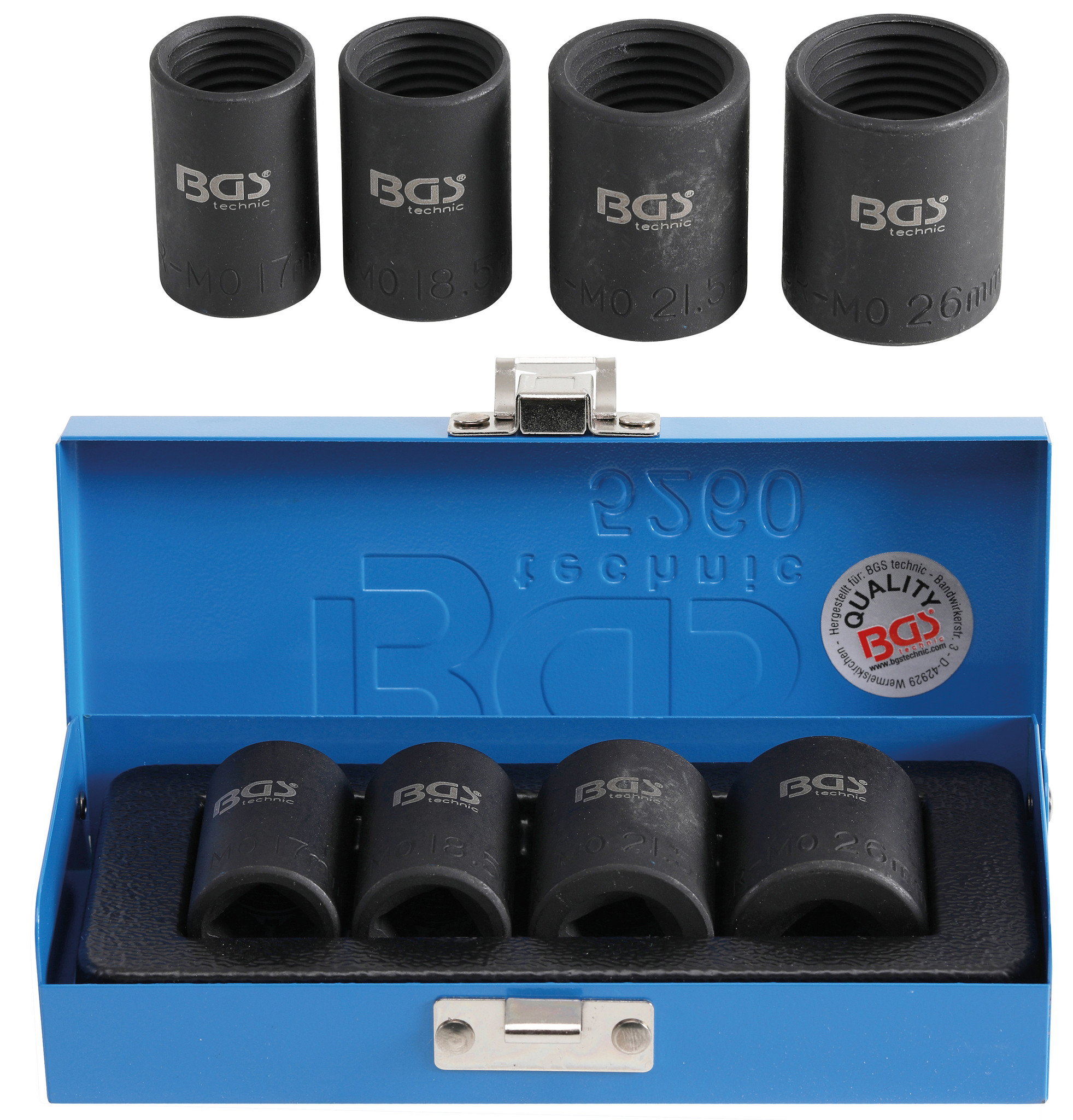 BGS 5269 Spiraalprofiel-dopsleutelset / schroefuitdraaier 12,5 mm (1/2) - 8 - 27 mm 16-dlg