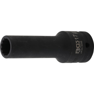 BGS Kracht dopsleuteldop twaalfkant, diep 3/4" 17 mm