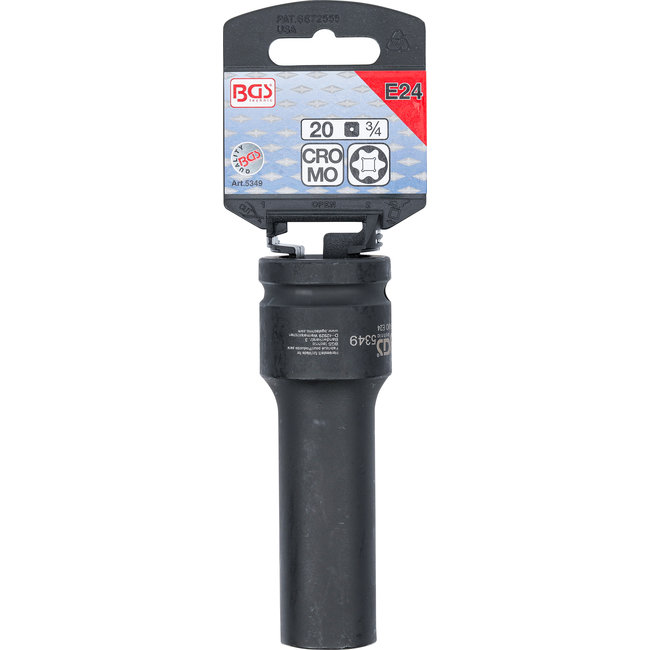 BGS Kracht dopsleuteldop E-profiel 3/4" E24 mm