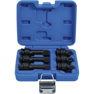 BGS technic Kracht dopsleutelbitset 1/2" veeltand (voor XZN) M14 - M18, 6 delig