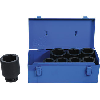 BGS technic Kracht doppenset zeskant, diep 1" 27 - 50 mm, 8 delig