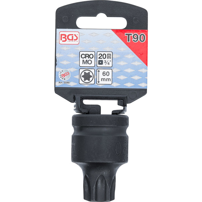 BGS Kracht dopsleutelbit 3/4" Torx T90