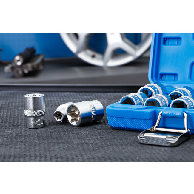 BGS Doppenset E-profiel 1/2" E10-E24, 9 delig
