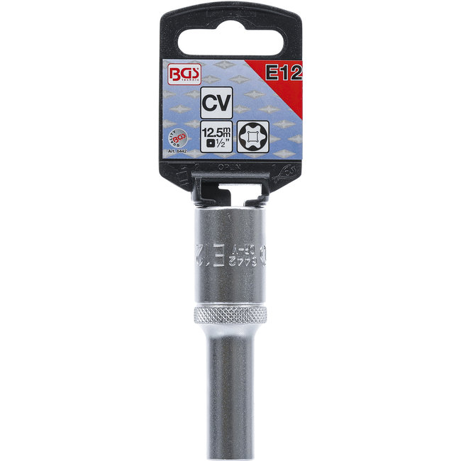 BGS Dopsleuteldop E-profiel, diep 1/2" E12