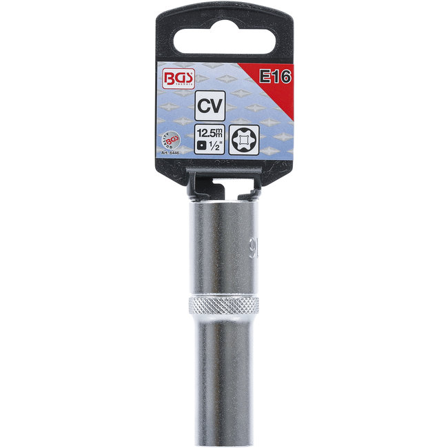 BGS Dopsleuteldop E-profiel, diep 1/2" E16