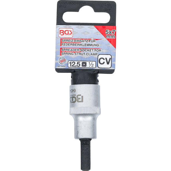 BGS Dopsleutel voor veerpoot spreider 12,5 mm (1/2") 5 x 7 mm