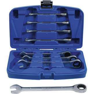 BGS technic Ratel ringsteeksleutel-set 8 - 19 mm 8 delig