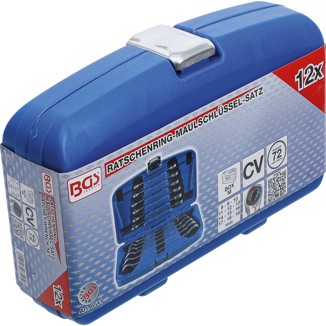 BGS Ratel ringsteeksleutelset 8 - 19 mm 12 delig