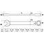 BGS Ratel ringsteeksleutel omschakelbaar 12 mm